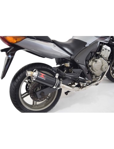 CBF600 S N SA (PC43) 08-13 Ligne complète & Silencieux Rond Noir En Inox 300mm