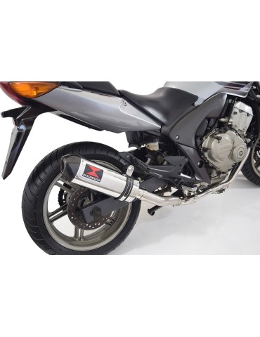CBF600 S N SA (PC43) 08-13 Ligne complète & Silencieux Ovale En Inox & Carbone 300mm