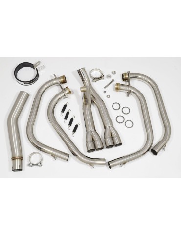 CBF 600 S N 2004 - 2007 (PC38) Ligne complète Silencieux Rond Inox 300mm