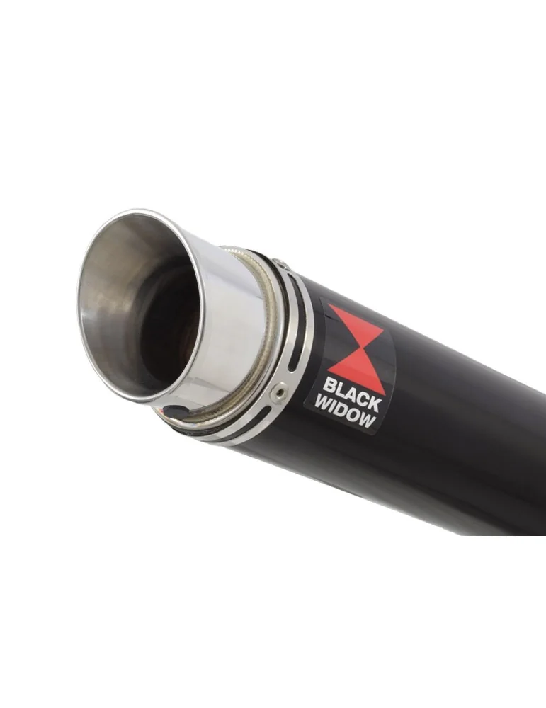 CB600 (PC41) Hornet 07-13 Silencieux & tube de raccord Et Silencieux GP Rond Black Stainless 350mm