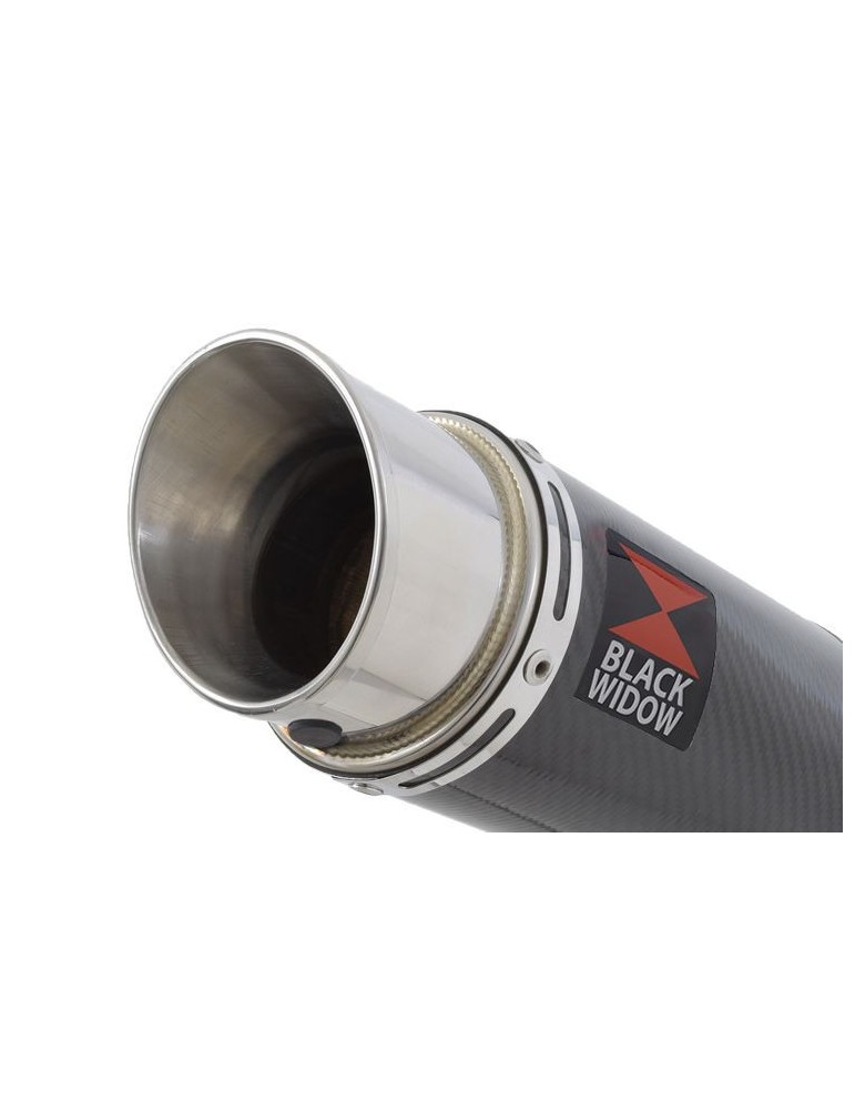 ZX6R ZX-6R 2009/2016 Tube de raccord & Silencieux Rond En Carbone 