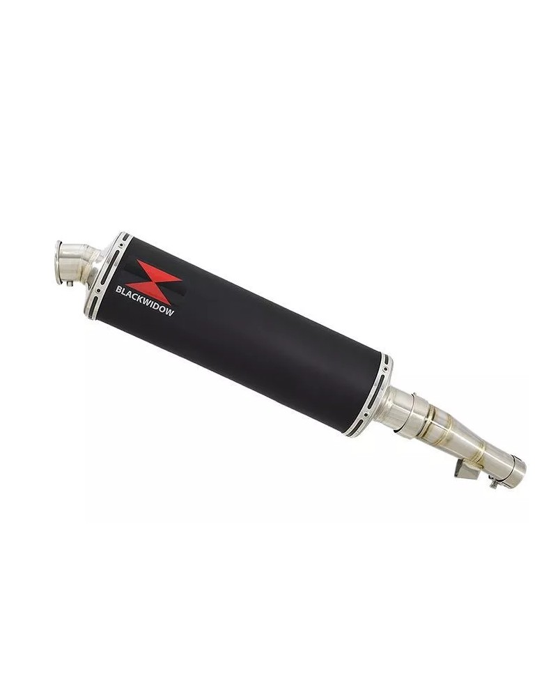 Honda NC 700 S (RC61) 2012-2014 Kit Silencieux : Silencieux Ovale Noir Inox 400mm