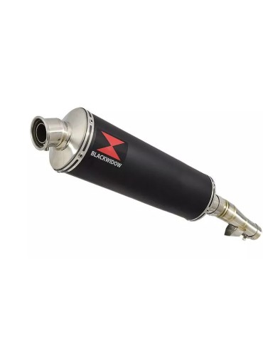 Honda NC 700 S (RC61) 2012-2014 Kit Silencieux : Silencieux Ovale Noir Inox 400mm