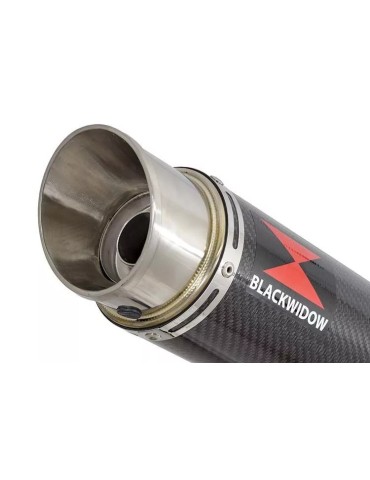 Honda NC 700 S (RC61) 2012-2014 Kit Silencieux: Silencieux Rond GP Style Carbone 360mm