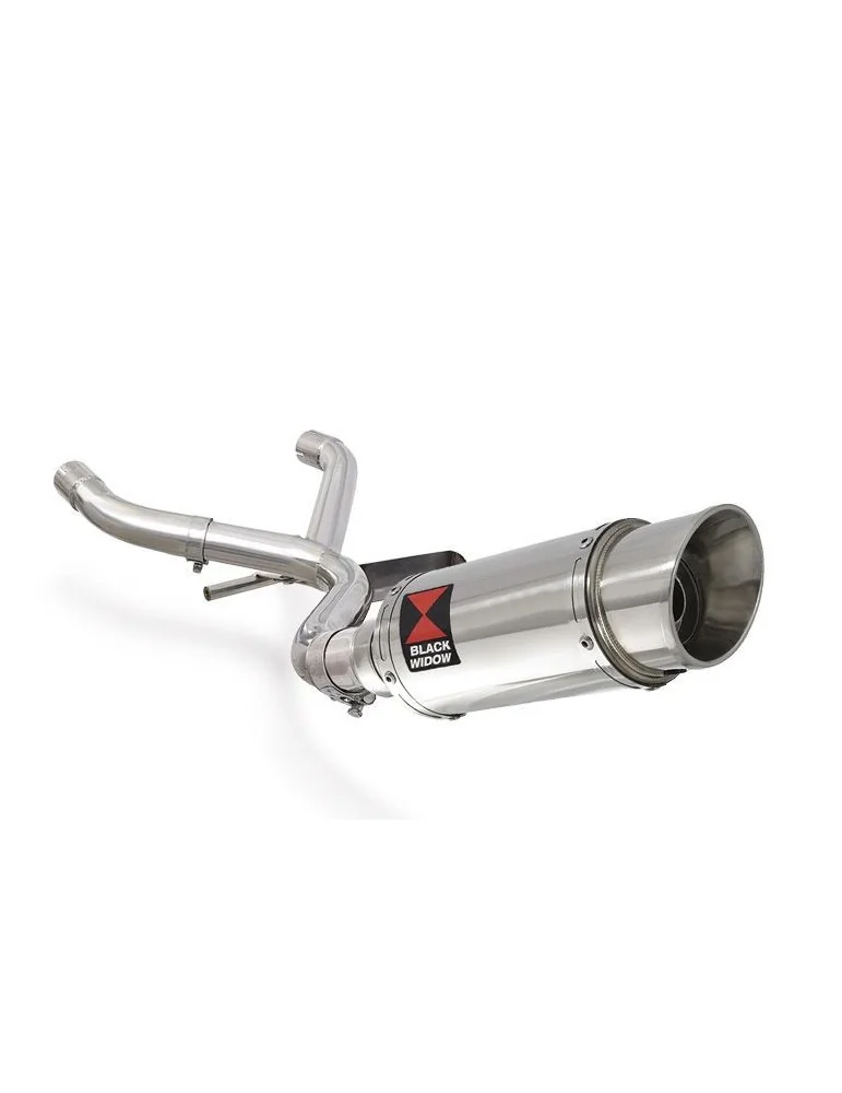 R1150 GS Décatalyseur exhaust collector & Rond Silencieux En Inox 200mm