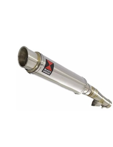 Honda NC 700 S (RC61) 2012-2014 Kit Silencieux: Silencieux Rond GP Style Inox 350mm