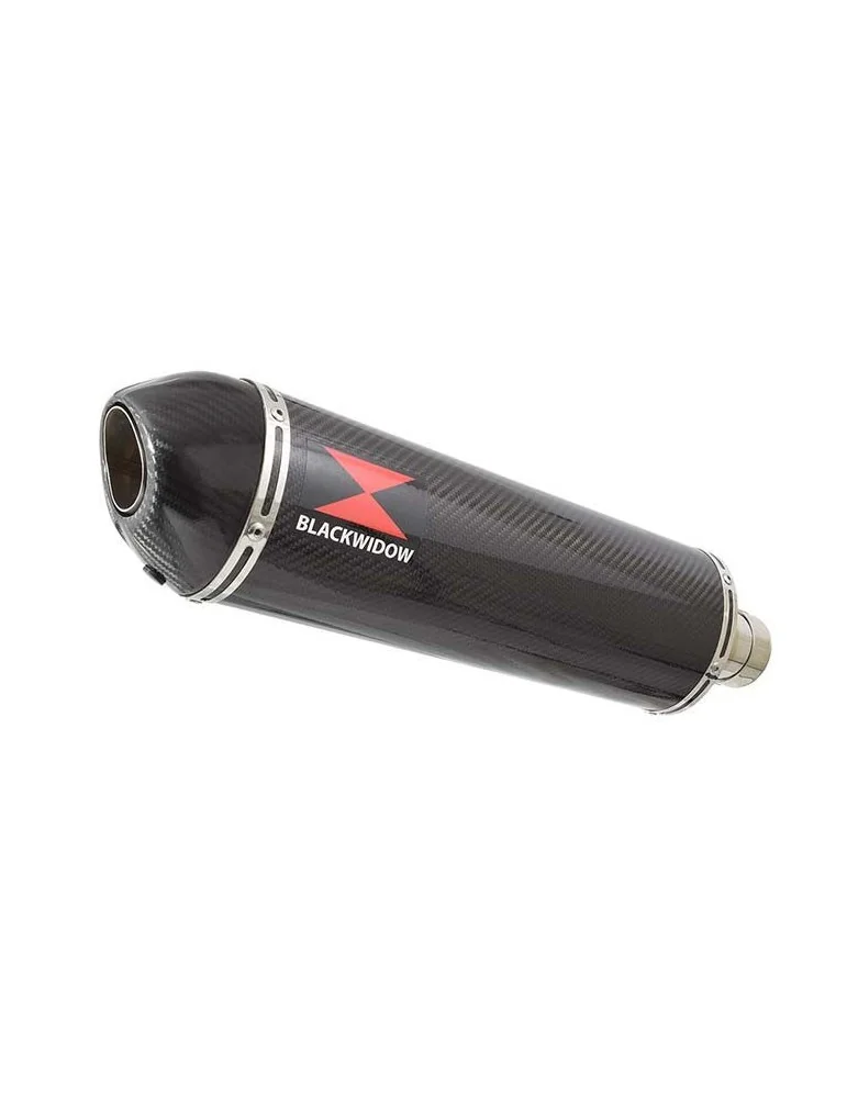Z750 ZR750 Z750S 04 05 06 Tube de raccord et Silencieux Ovale En Carbone + Canule en Carbone 400mm