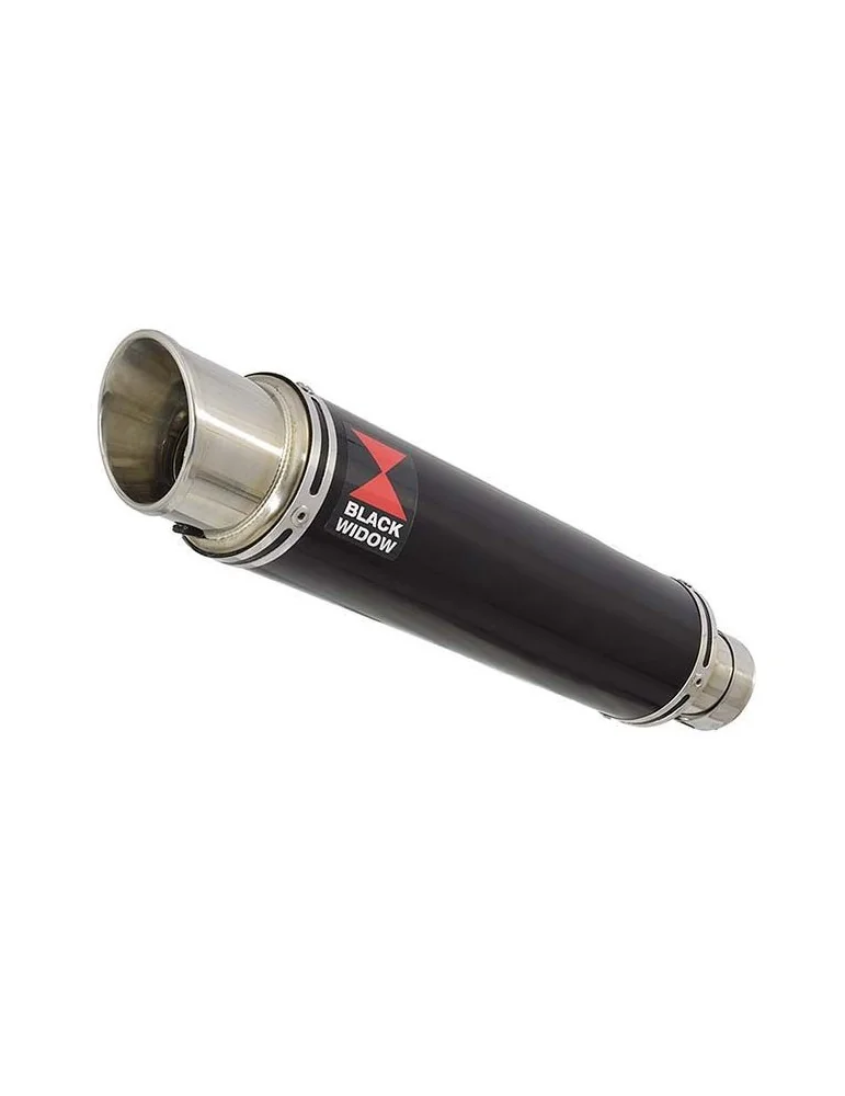 Z750 Z750R Z750L 07-14 Tube de raccord et Silencieux Rond GP Style Noir En Inox 350mm