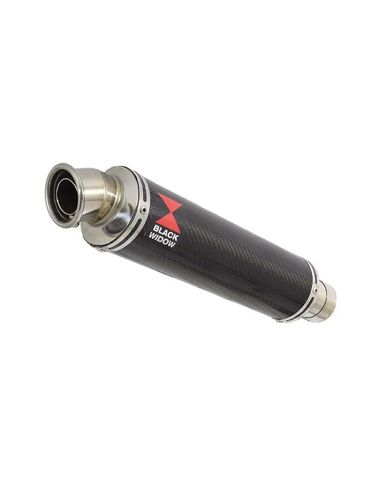 Z750 Z750R Z750L 07-14 Tube de raccord et Silencieux Rond En Carbone 350mm