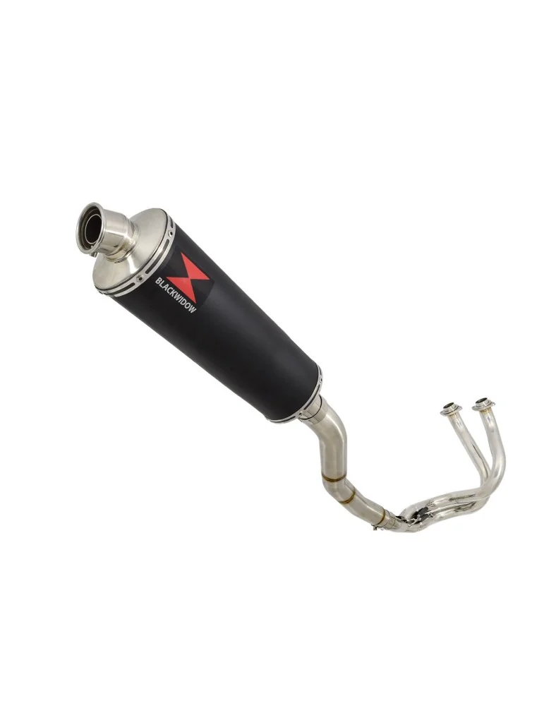 Ninja 650 2017 Decata Passage Haut Ligne complète + Silencieux Ovale Noir en Inox 400mm