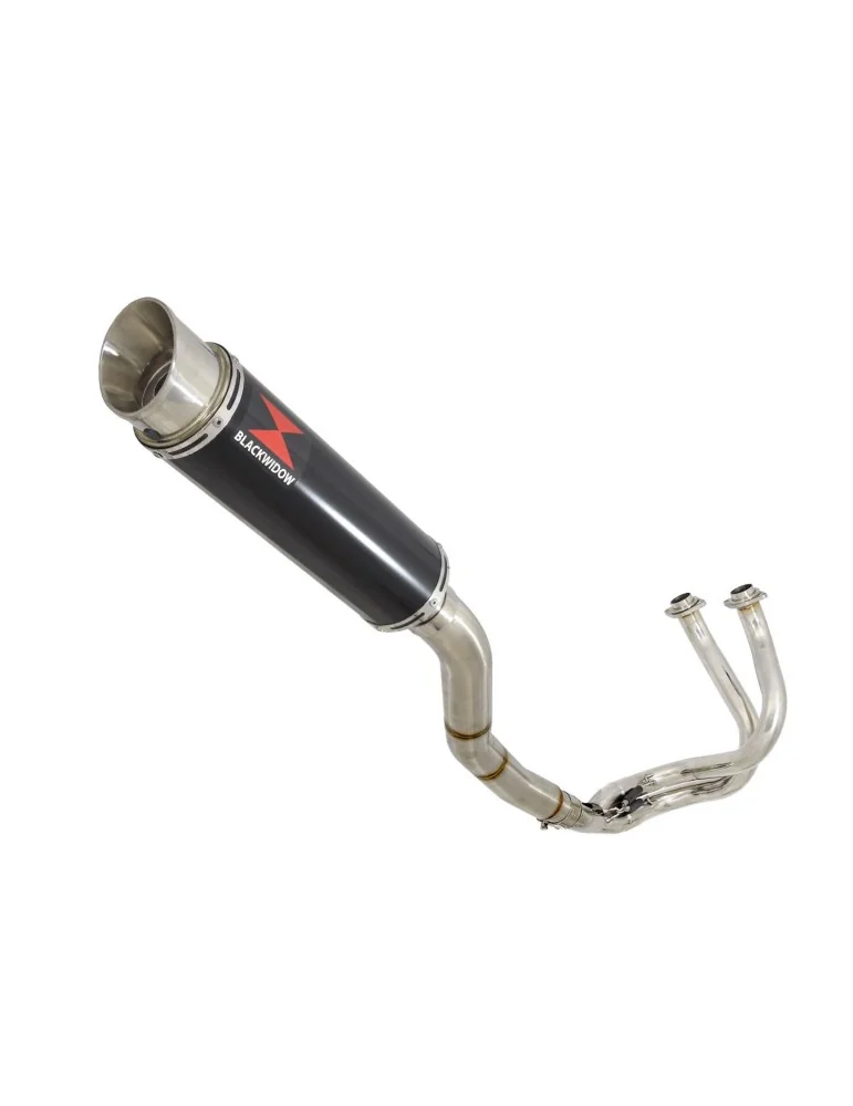 Ninja 650 2017 Decata Passage Haut Ligne complète + Silencieux GP Rond Noir en Inox 360mm