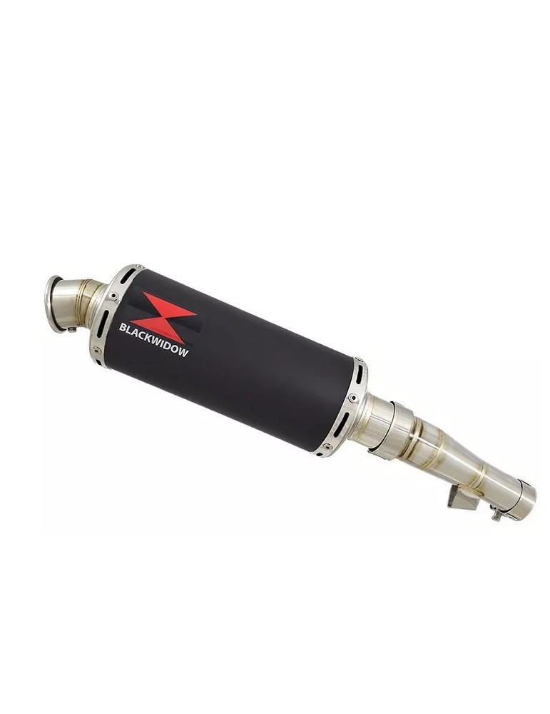 Honda NC 700 S (RC61) 2012-2014 Kit Silencieux : Silencieux Rond Noir Inox 300mm