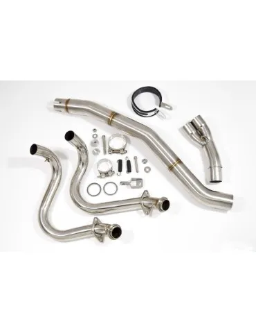 Ninja 650 2017 De Cat Passage Haut Ligne complètes + GP Rond En Carbone Silencieux 350mm