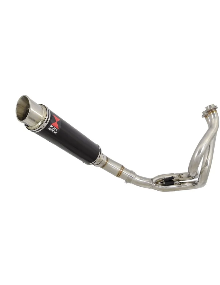 Ninja 650 2017 Decata Passage Bas Ligne complète + Silencieux GP Rond Noir en Inox 350mm