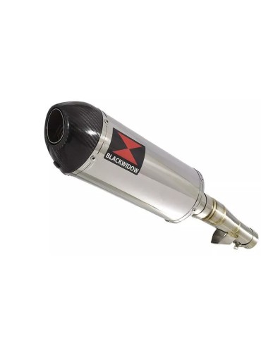 Honda NC 700 S (RC61) 2012-2014 Kit Silencieux: Silencieux Ovale Inox 300mm + Carbone Tip