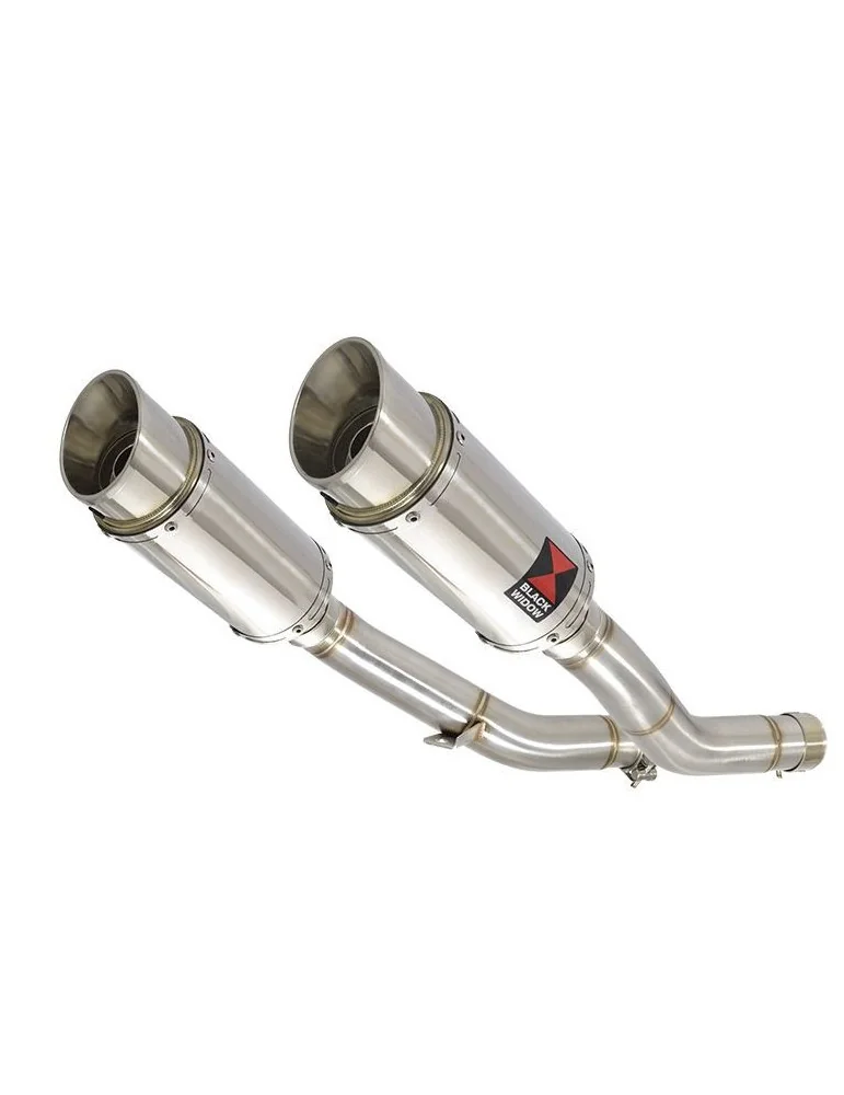 KAWASAKI Z1000 ZR1000A 2003 04 05 06 4-2 Silencieux Rond Silencieux En Inox 200mm