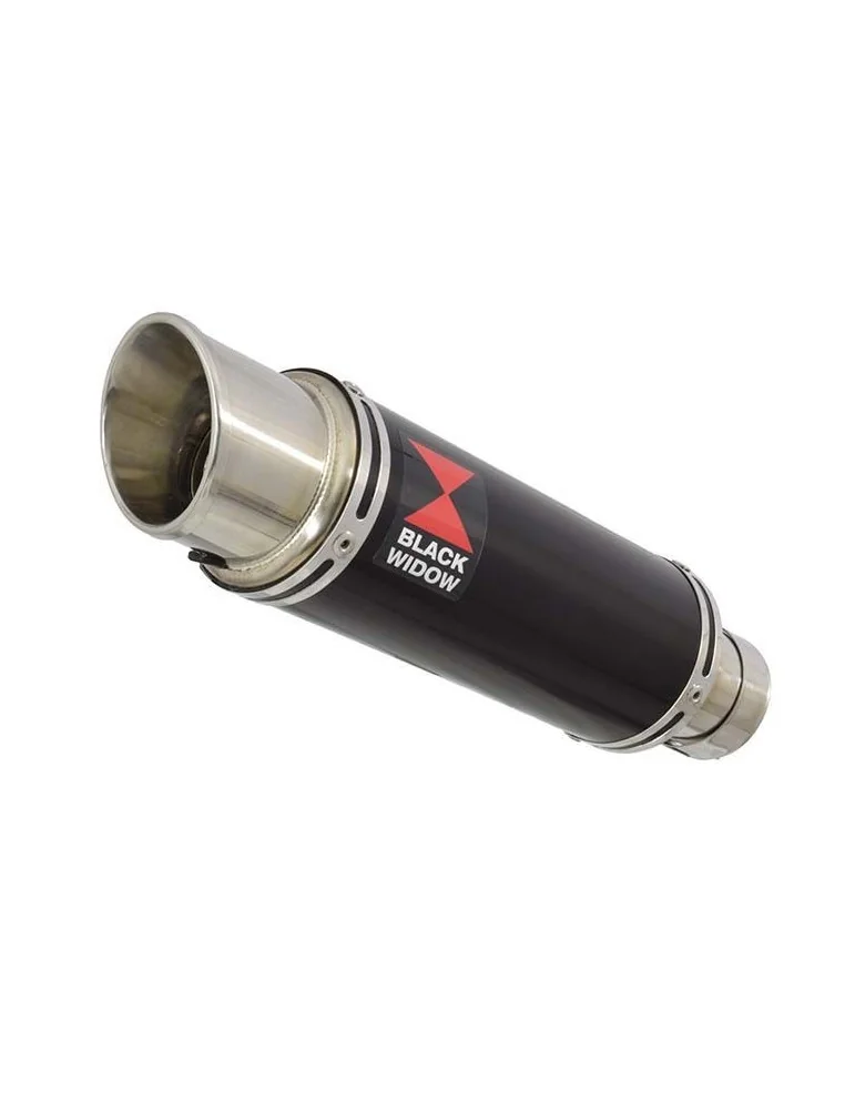 Z750 Z750R Z750L 07-14 Tube de raccord et Silencieux Rond GP Style Noir En Inox 230mm