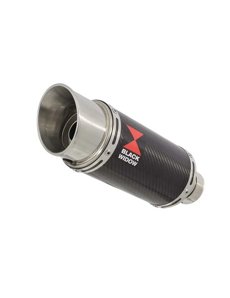 Z750 Z750R Z750L 07-14 Tube de raccord et Silencieux Rond En Carbone 200mm