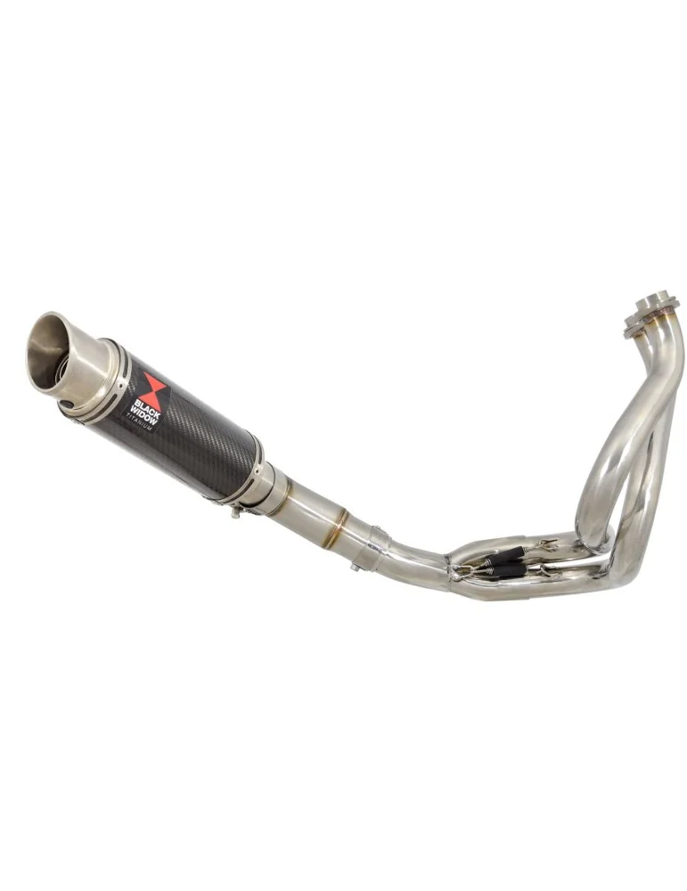 Ninja 650 2017 Decata Passage Bas Ligne complète + Silencieux GP Rond En Carbone + Canule en Titanium 230mm