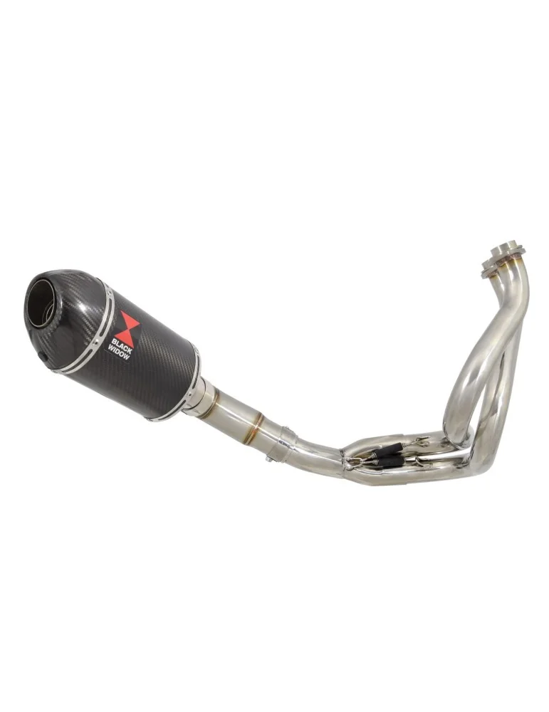 Ninja 650 2017 Decata Passage Bas Ligne complète + Silencieux Ovale En Carbone + Canule en Carbone 200mm