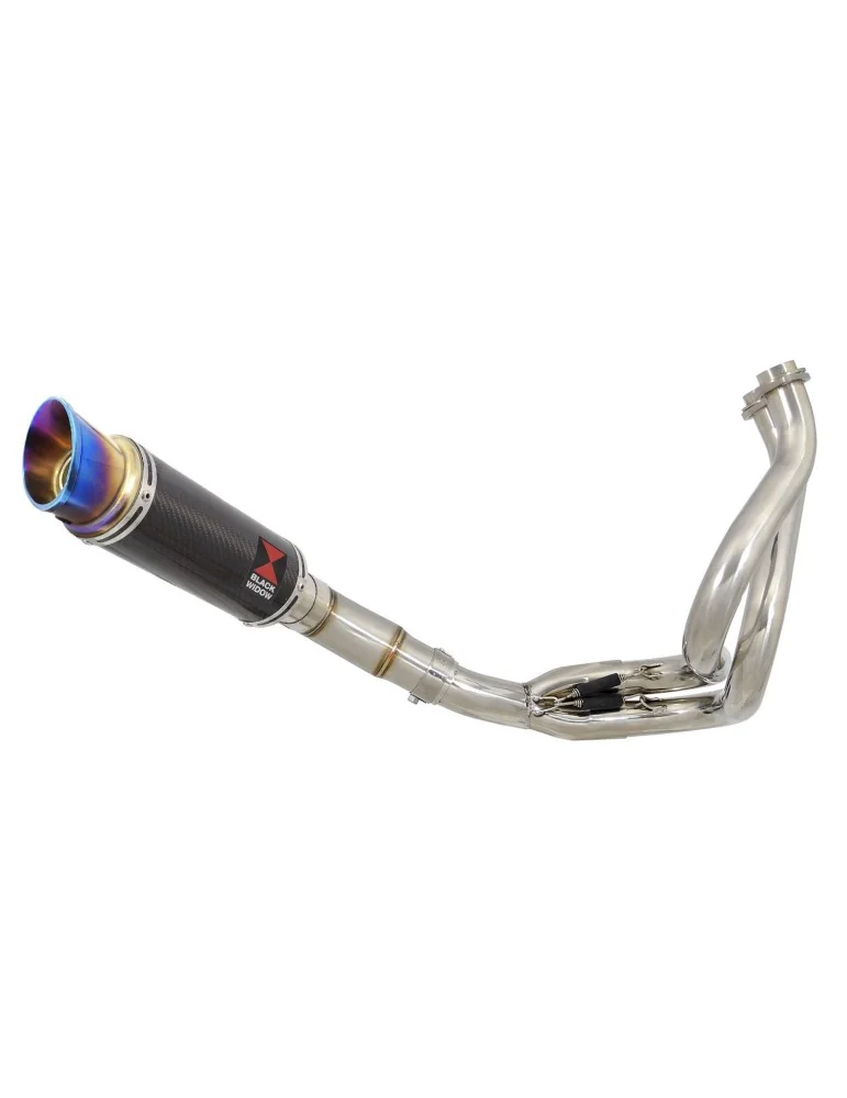KLE 650 VERSYS 2015 - 2017 De Cat Ligne complètes + GP Rond Carbon Silencieux + canule Anodisé 230mm