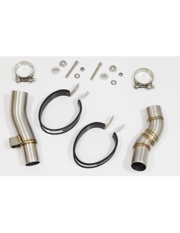 Z1000 2010-2017 4-2 Tube de raccords & Silencieux Ovale En Inox + Canule en Carbone 300mm