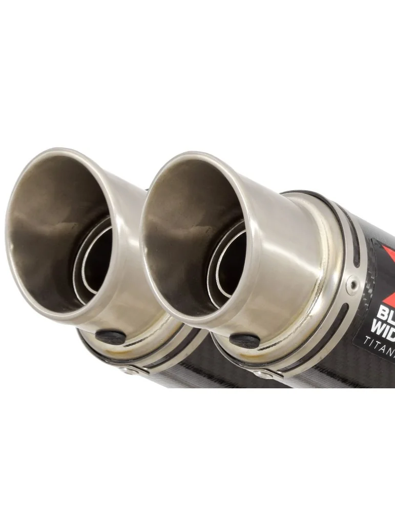Z1000 2010-2017 4-2 Decata Ligne complète et Silencieux Rond En Carbone + Canule en Titane 230mm
