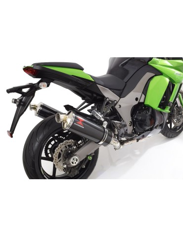 Z1000 2010-2017 4-2 Decata Ligne complète / Silencieux Ovale En Carbone & Canule en En Inox 400mm