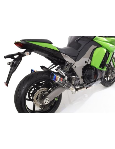 Z1000 2010-2017 4-2 Decata Ligne complète / Silencieux Rond GP Style en Carbone + Canule en Inox Anodisé 230mm