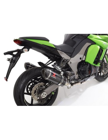 Z1000 2010-2017 4-2 Decata Ligne complète / Silencieux Ovale En Carbone 300mm