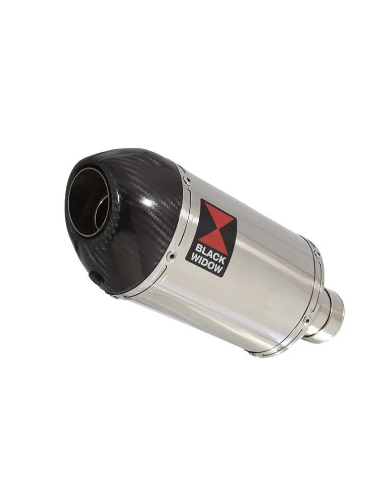 Z750 Z750R Z750L 07-14 Tube de raccord et Silencieux Ovale En Inox + Canule En Carbone 200mm