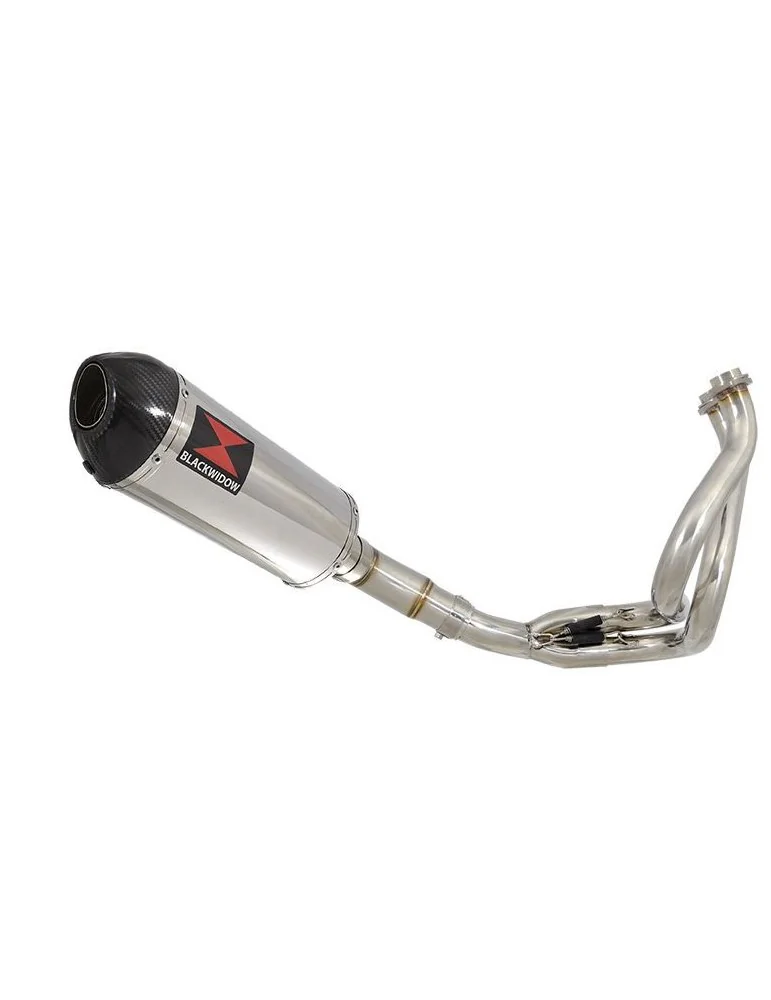 KLE 650 VERSYS 2007-2014 De Cat Ligne complètes + Ovale Silencieux En Inox + En Carbone Tip 300mm