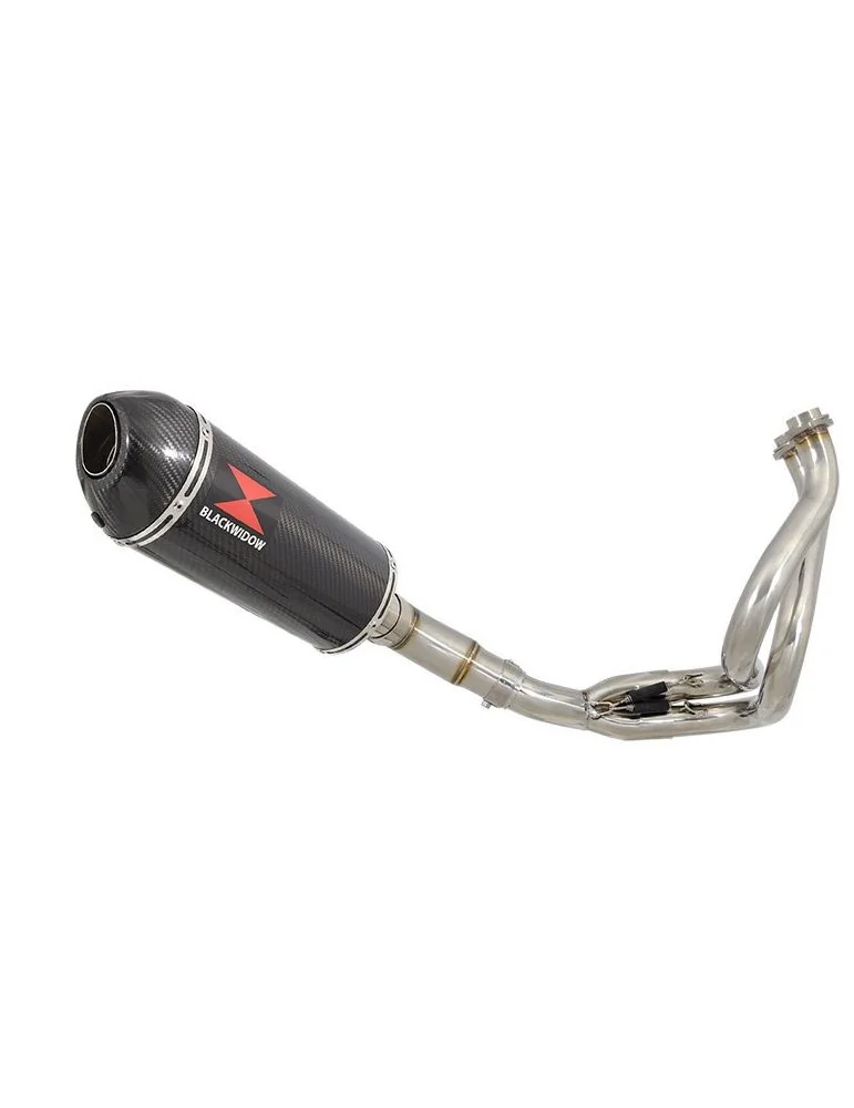 KLE 650 VERSYS 2007-2014 De Cat Ligne complètes + Ovale Carbon Fire Silencieux + En Carbone Tip 300mm