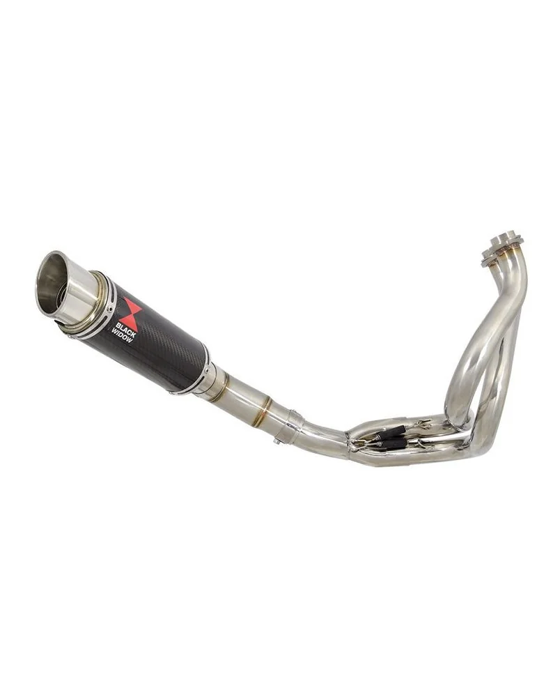 KLE 650 VERSYS 2007-2014 De Cat Ligne complètes + Silencieux GP Rond En Carbone 230mm