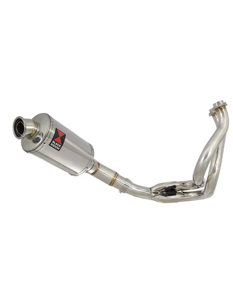 KLE 650 VERSYS 2007-2014 De Cat Ligne complètes + Ovale Silencieux En Inox 230mm