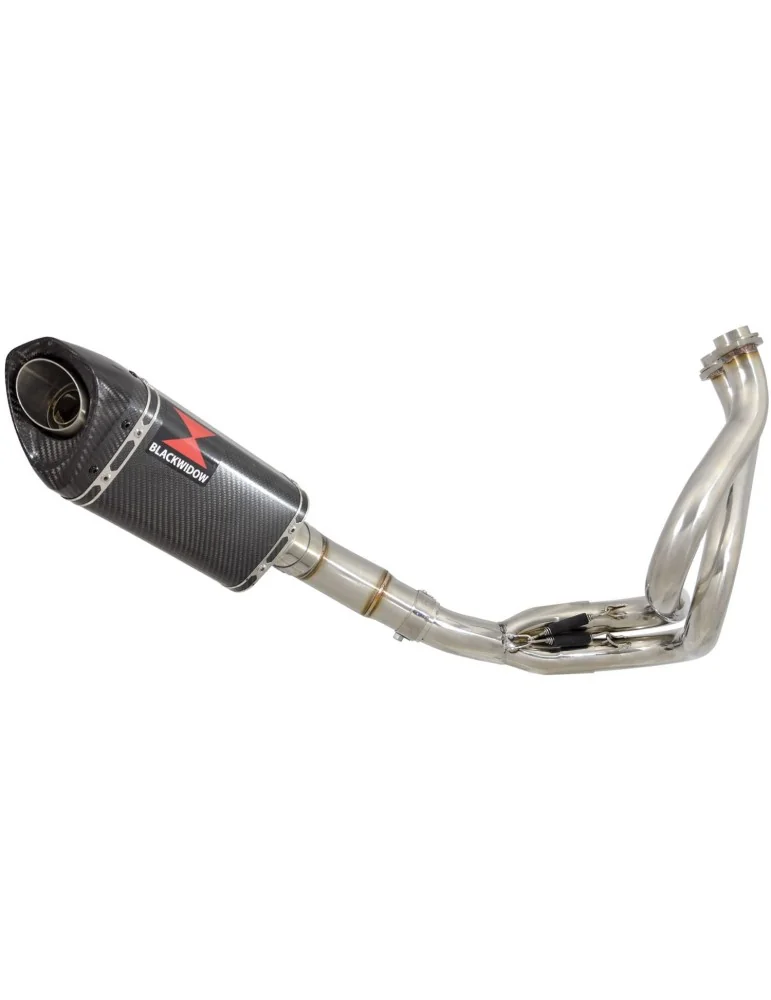 KLE 650 VERSYS 2007-2014 De Cat Ligne complètes + Tri Silencieux Ovale En Carbone 250mm