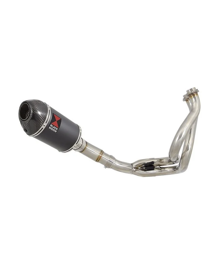 KLE 650 VERSYS 2007-2014 De Cat Ligne complètes + Ovale Black Silencieux En Inox + En Carbone Tip 200mm