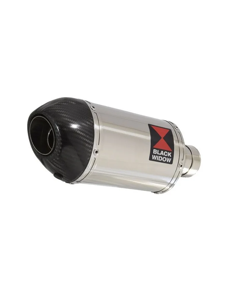 KLE 650 VERSYS 2007-2014 exhaust tube de raccord et Ovale Silencieux En Inox + carbon tip 200mm