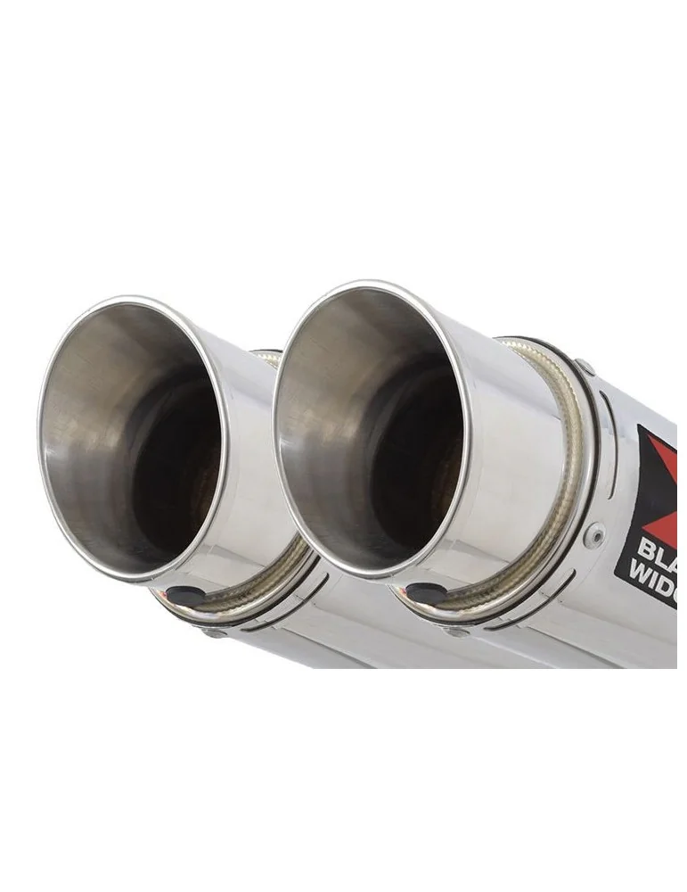 GPZ 500 S (EX500) 2-2 Exhaust Silencieux Kit & Rond GP Style Silencieux En Inox 350mm