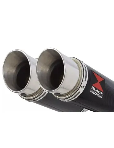 GPZ 500 (EX500) 2-2  Silencieux Rond En Carbone 200mm