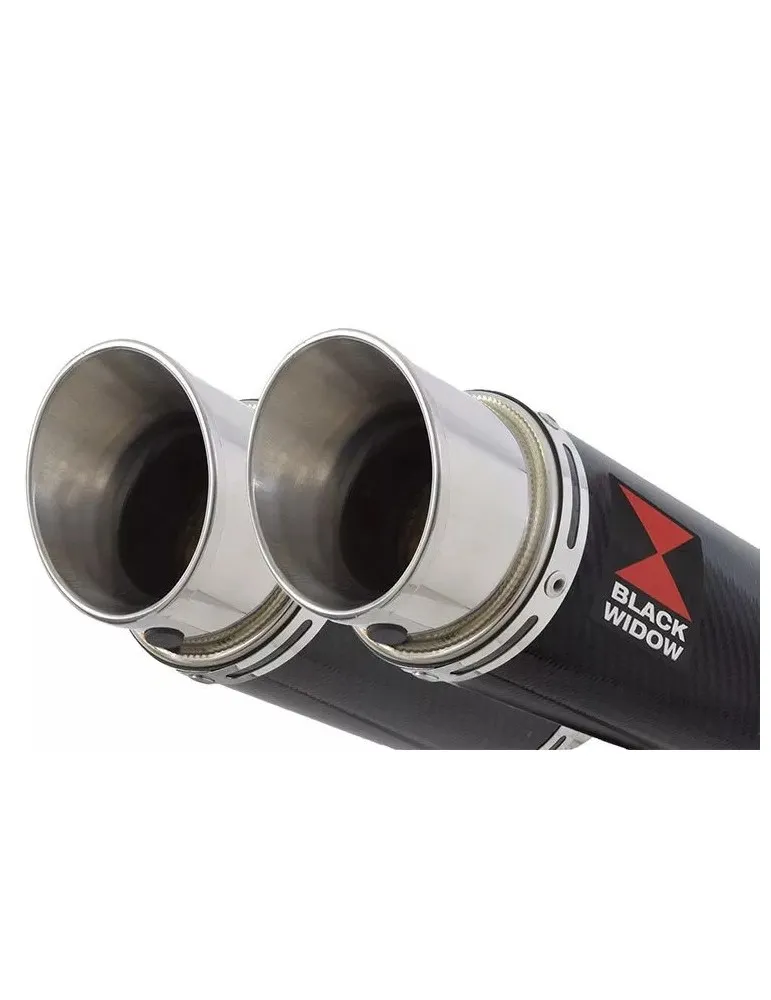 GPZ 500 (EX500) 2-2  Silencieux Rond En Carbone 200mm