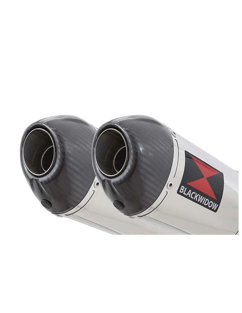 KAWASAKI GPZ1100 GPZ 1100 4-2 Ligne complète & Silencieux Ovale En Inox + Carbone 400mm