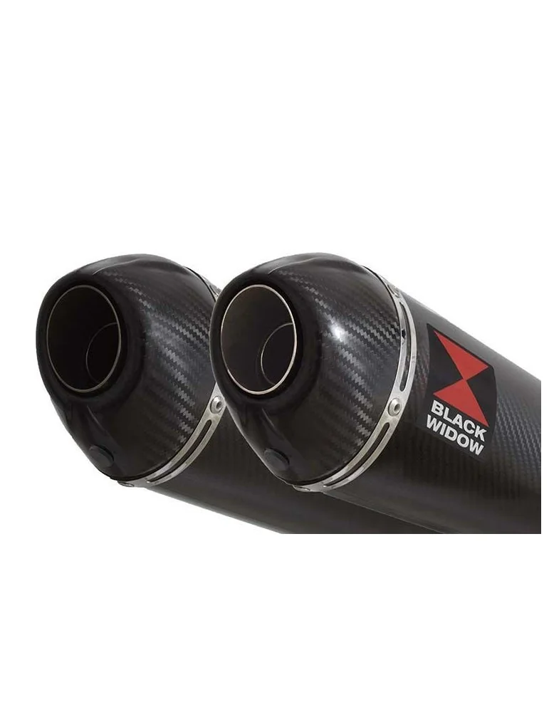 KAWASAKI GPZ1100 GPZ 1100 4-2 Ligne complète & Silencieux Ovale En Carbone + Canule en Carbone 200mm