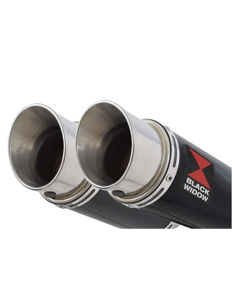 KAWASAKI GPZ1100 GPZ 1100 4-2 Ligne complète & Silencieux Rond En Carbone 200mm