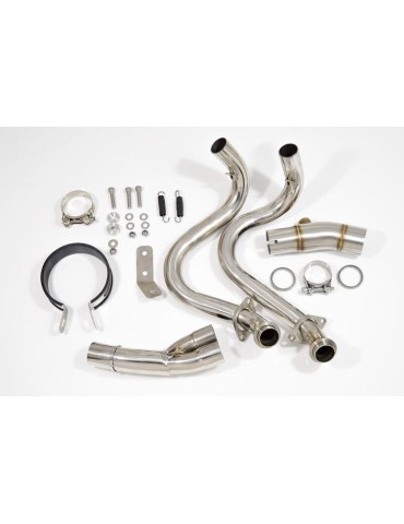Kawasaki ER-6N ER-6F ER650 2005-2011 Passage Bas Decata Ligne complète + Silencieux Rond En Inox 300mm