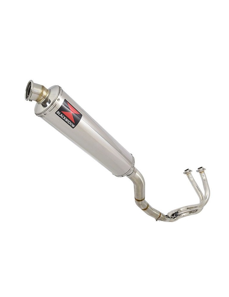 Kawasaki ER-6N ER-6F ER650 2005-2011 Passage Haut Decata Ligne complète + Silencieux Rond En Inox 400mm
