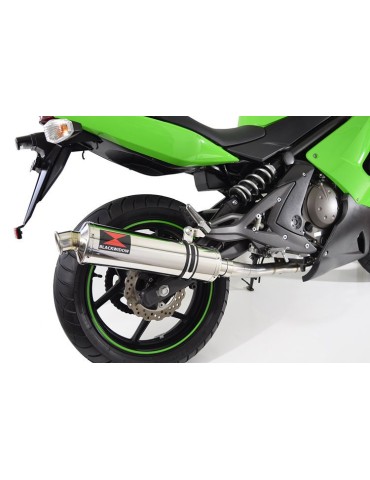 Kawasaki ER-6N ER-6F ER650 2005-2011 Passage Haut Decata Ligne complète + Silencieux Rond En Inox 400mm