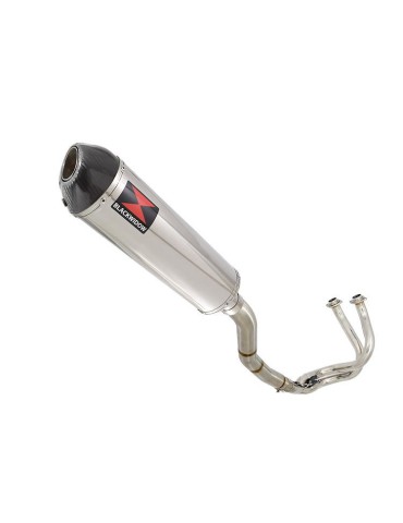 Kawasaki ER-6N ER-6F ER650 2005-2011 Passage Haut Decata Ligne complète + Silencieux Ovale En Inox + Carbone 400mm