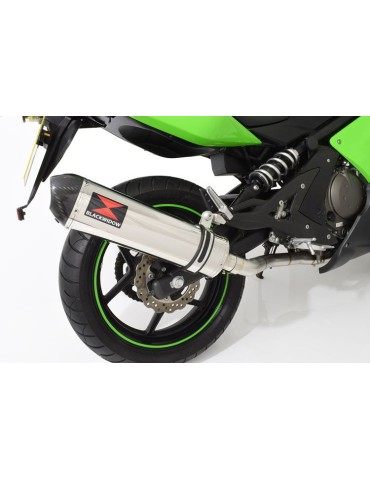 Kawasaki ER-6N ER-6F ER650 2005-2011 Passage Haut Decata Ligne complète + Silencieux Ovale En Inox + Carbone 400mm