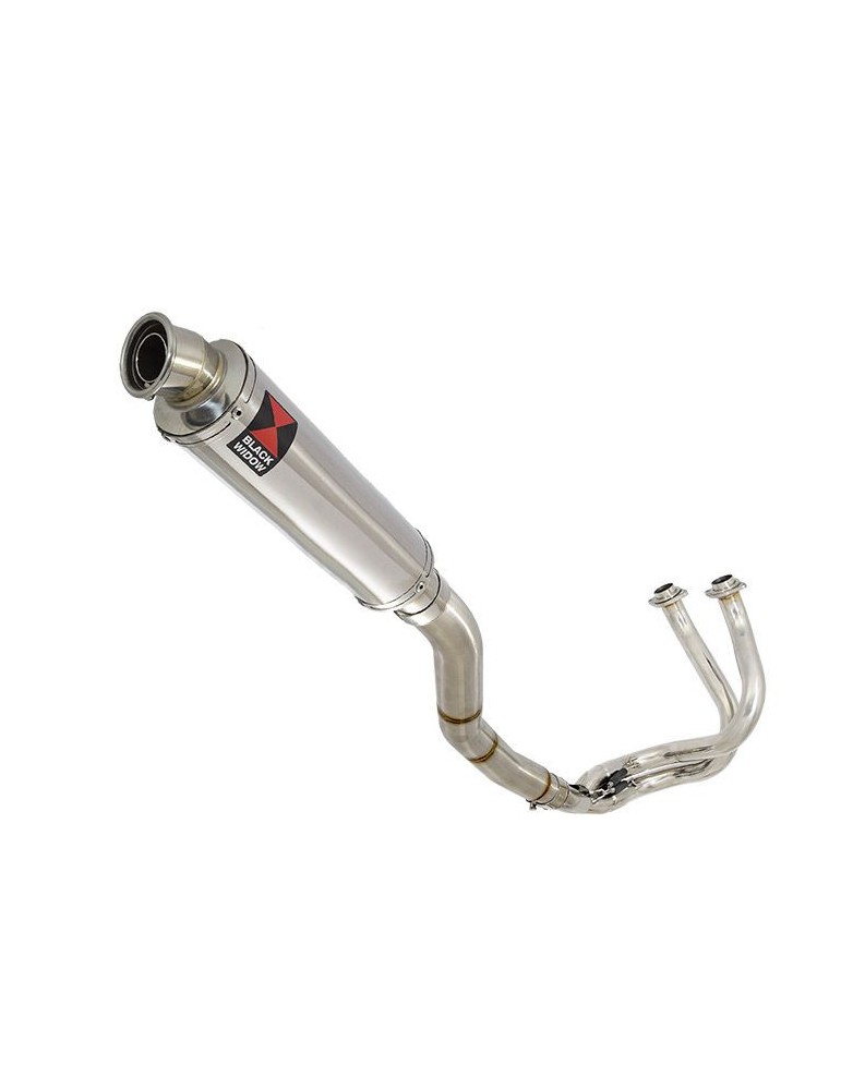 Kawasaki ER-6N ER-6F ER650 2005-2011 Passage Haut Decata Ligne complète + Silencieux Rond En Inox 350mm